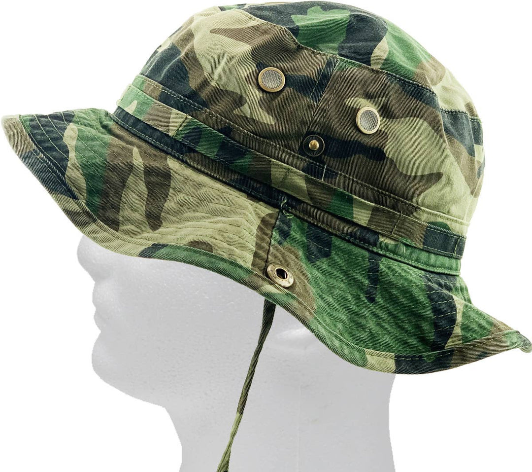 Solid Boonie Hat With String (Fitted): L/XL / KHK