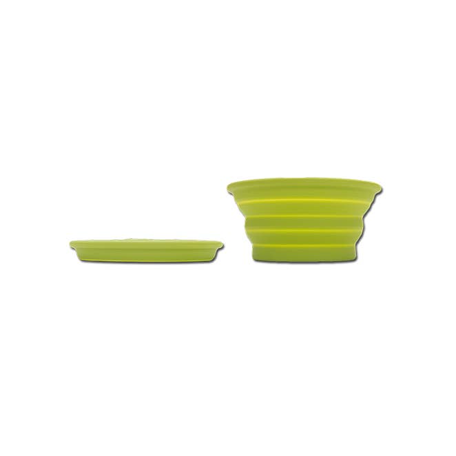 Messy Mutts Silicone Collapsible Bowl Green Small