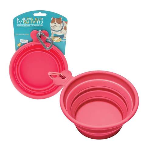 Messy Mutts Silicone Collapsible Bowl Watermelon