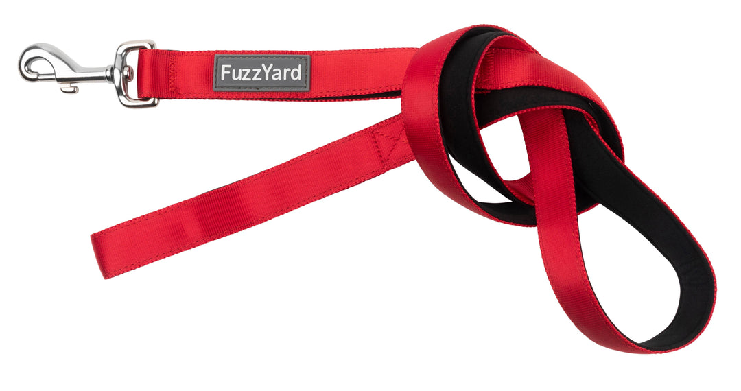 FuzzYard Leash Rebel Red: LG