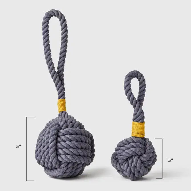 Celtic Knot Dog Rope Toy - (5" Large ) - Multiple Colors: Blue