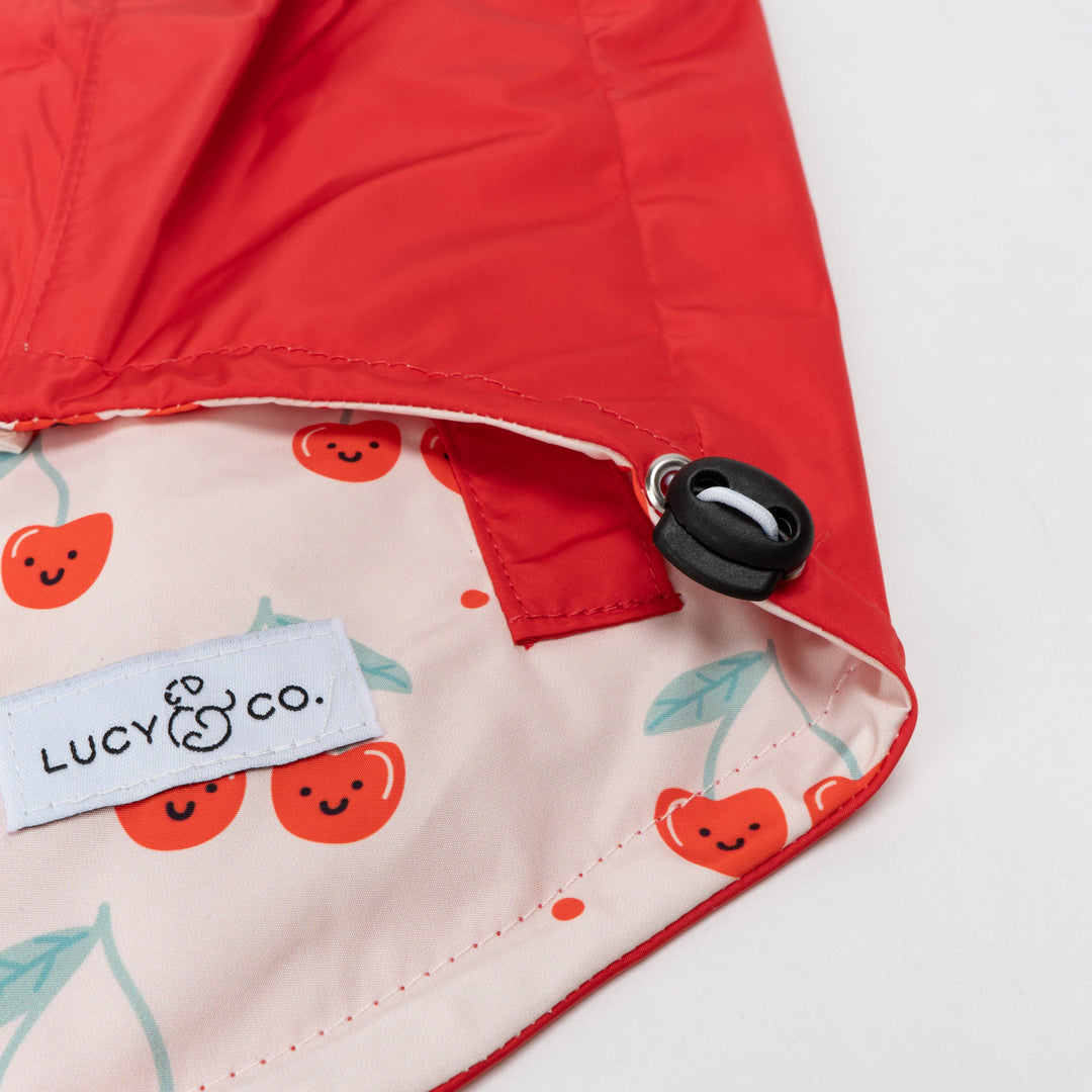 The Cheery Cherries Reversible Raincoat: X-Large