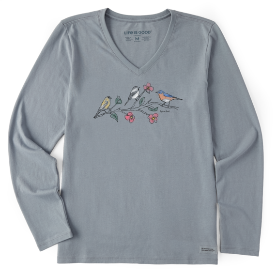 W's L/S Crusher-LITE Vee Three Birds