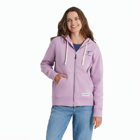 W's Simply True Fleece Zip Hoodie Dragonfly