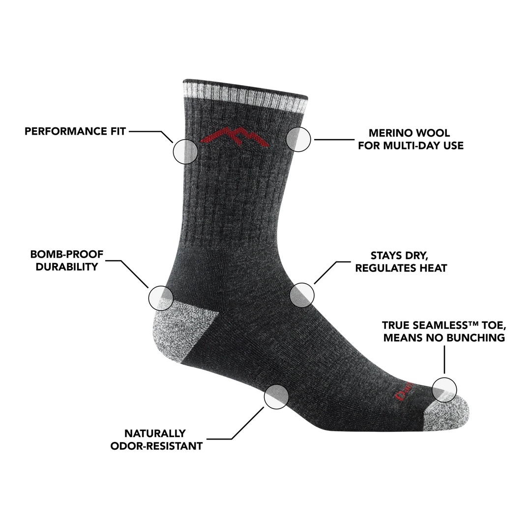 M's Hiker Micro Crew Midweight with Cushion Hiking Sock