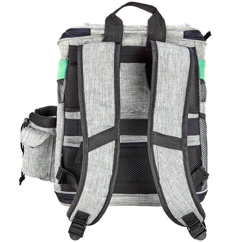 Pet Carrier Voyager Backpack For Dogs and Cats Red and Green: Gray and Green