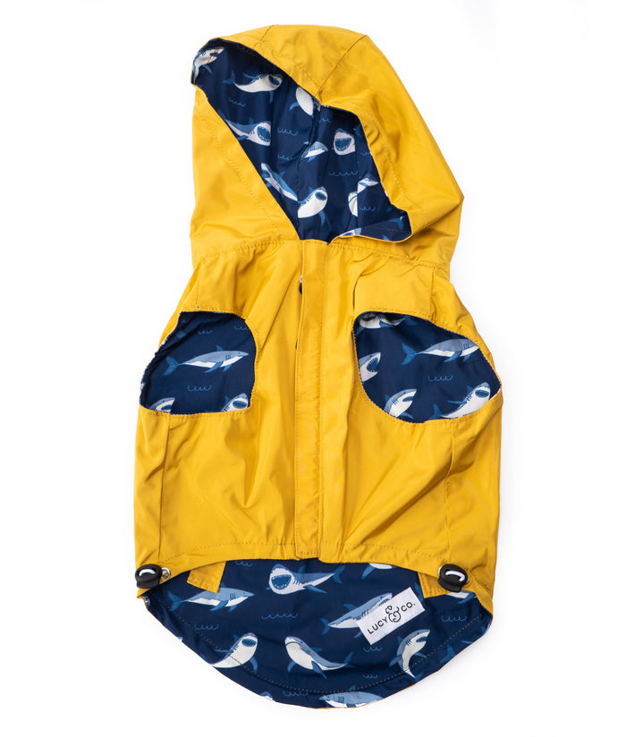 Shark Attack Reversible Raincoat: Large