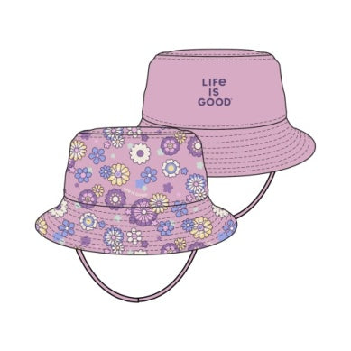 K'S WILD FLOWER PATTERN MADE IN THE SHADE BUCKET HAT