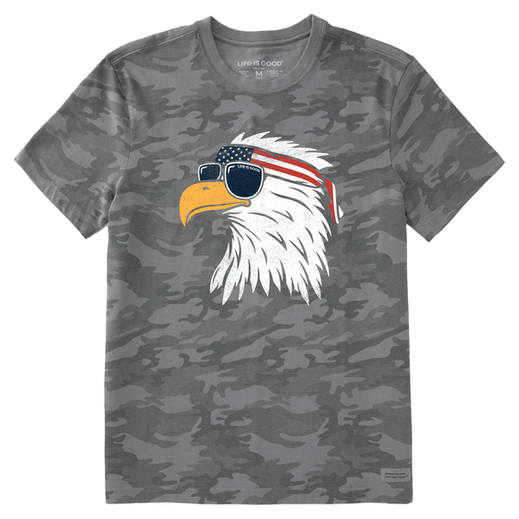 M's Patriotic Eagle Allover Printed Crusher Tee