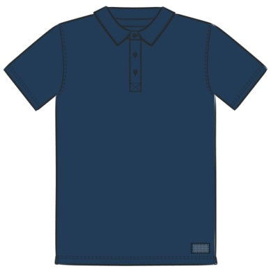 M'S SOLIDS/S CRUSHER-LITE POLO, DARKEST BLUE