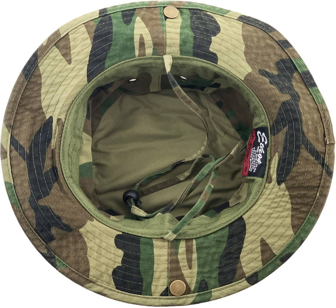 Solid Boonie Hat With String (Fitted): L/XL / KHK