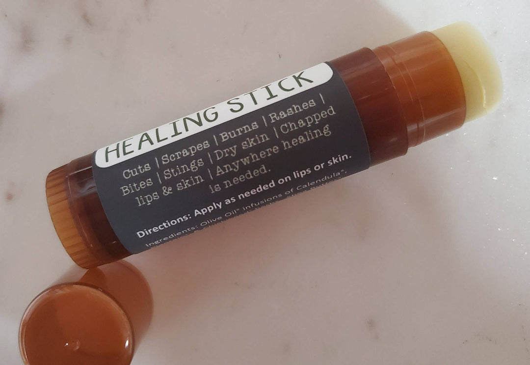 Herbal Healing Stick | Travel Size | Calendula Chickweed