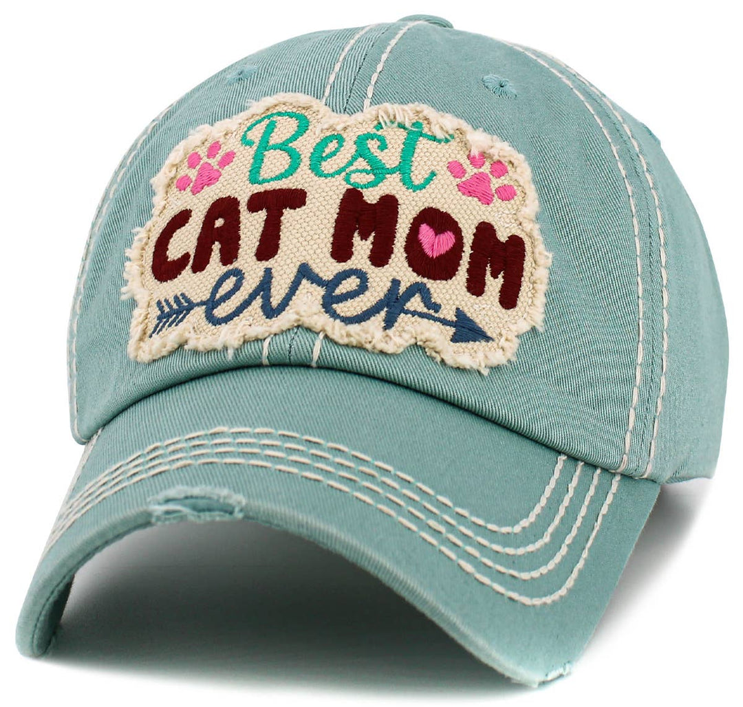 Best Cat Mom Ever Vintage Ballcap
: HPK
