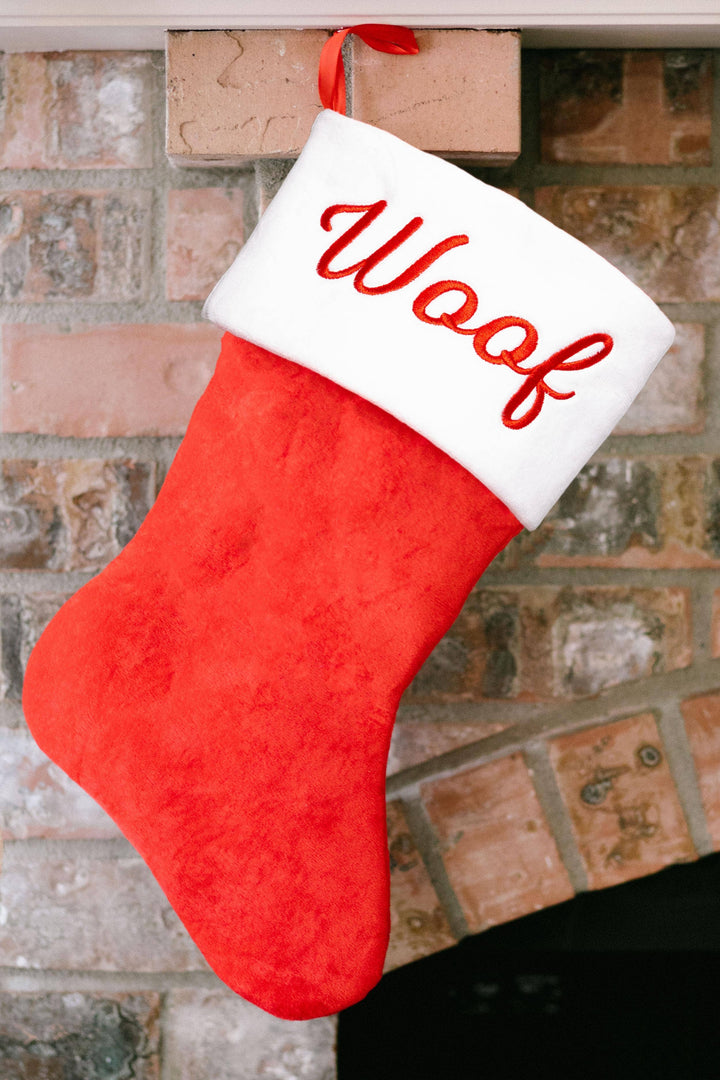 Pearhead Woof Christmas Stocking