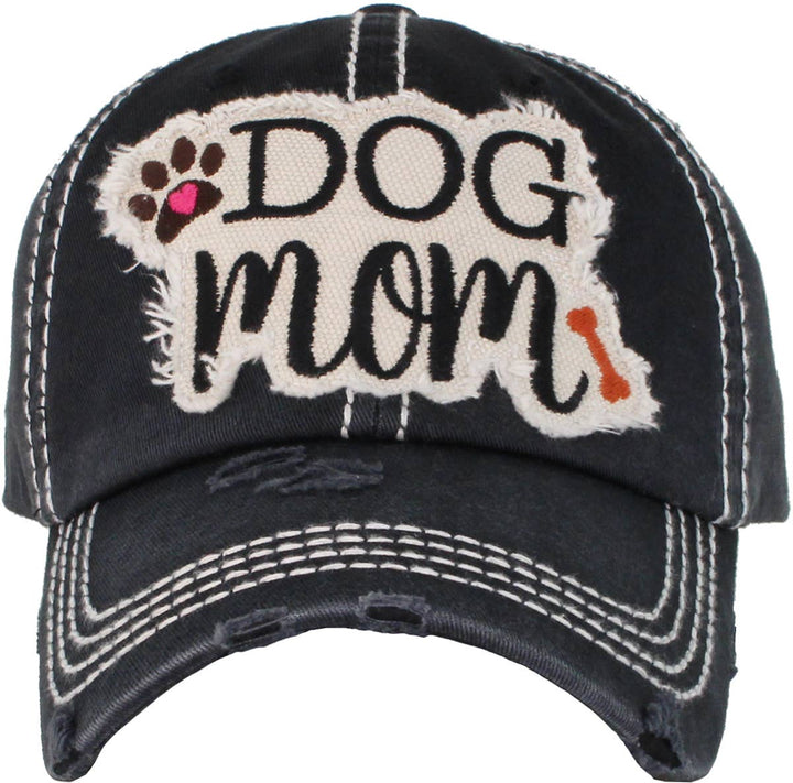 DOG MOM WASHED VINTAGE BALLCAP: HPK