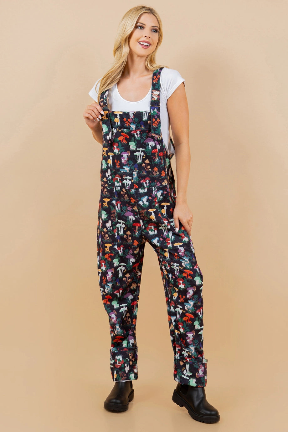 W's Garden of Mushroom Overalls