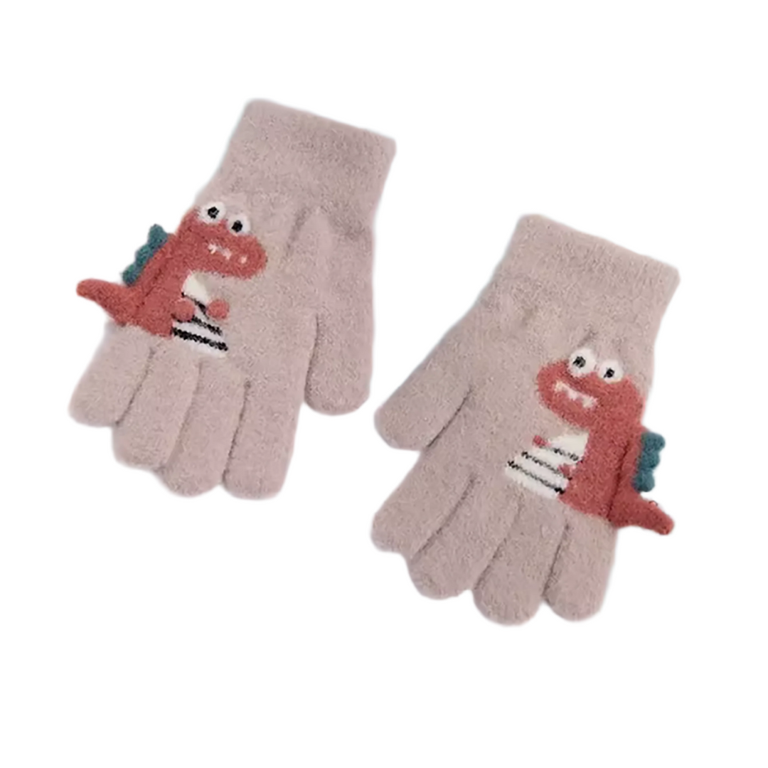 Kid's Dinosaur Gloves, Assorted Colors