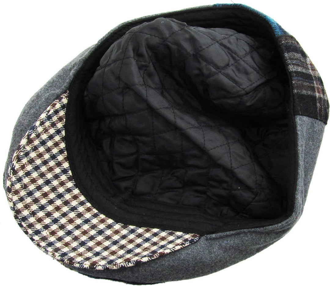 Multi Plaid Ascot: Grey