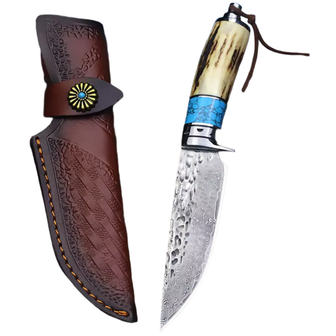 Japanese Demascus Steel Hunting Knife