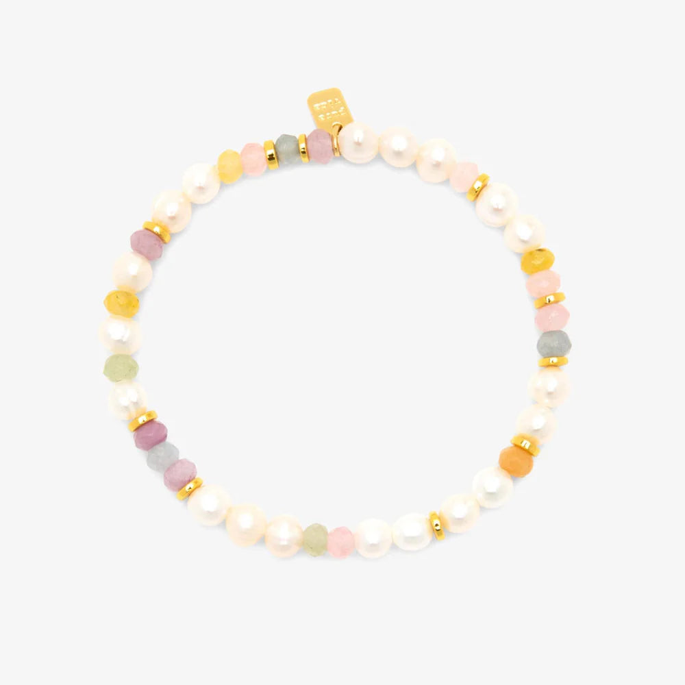 Venice Mixed Bead Stretch Anklet