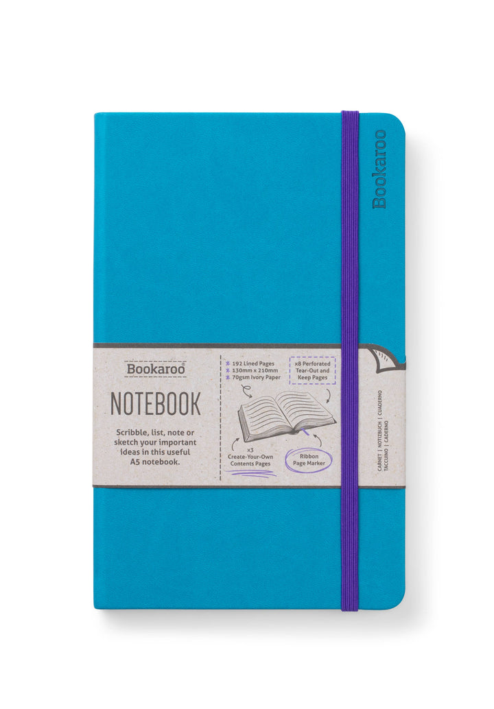 Bookaroo A5 Notebook: Turquoise