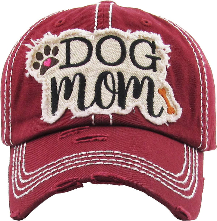 DOG MOM WASHED VINTAGE BALLCAP: HPK