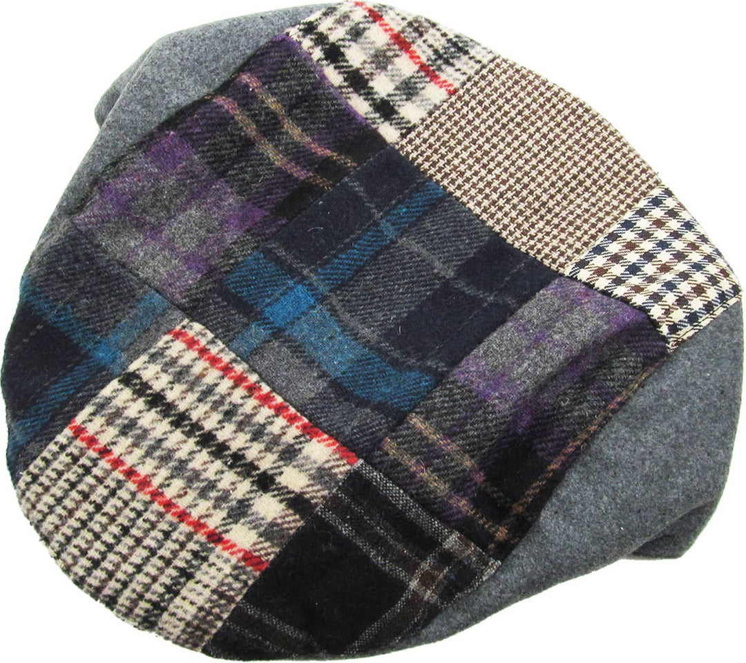 Multi Plaid Ascot: Grey