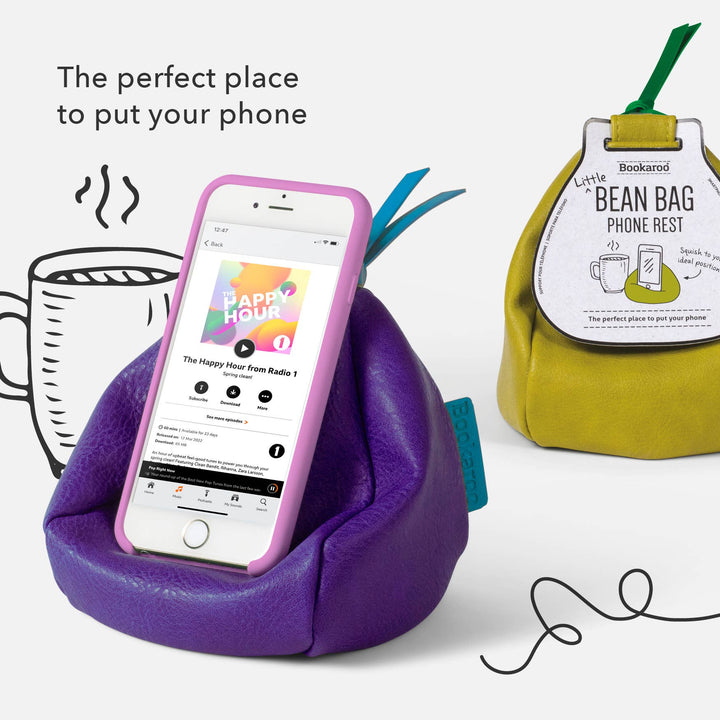 Little Bean Bag Phone Rest: Yellow