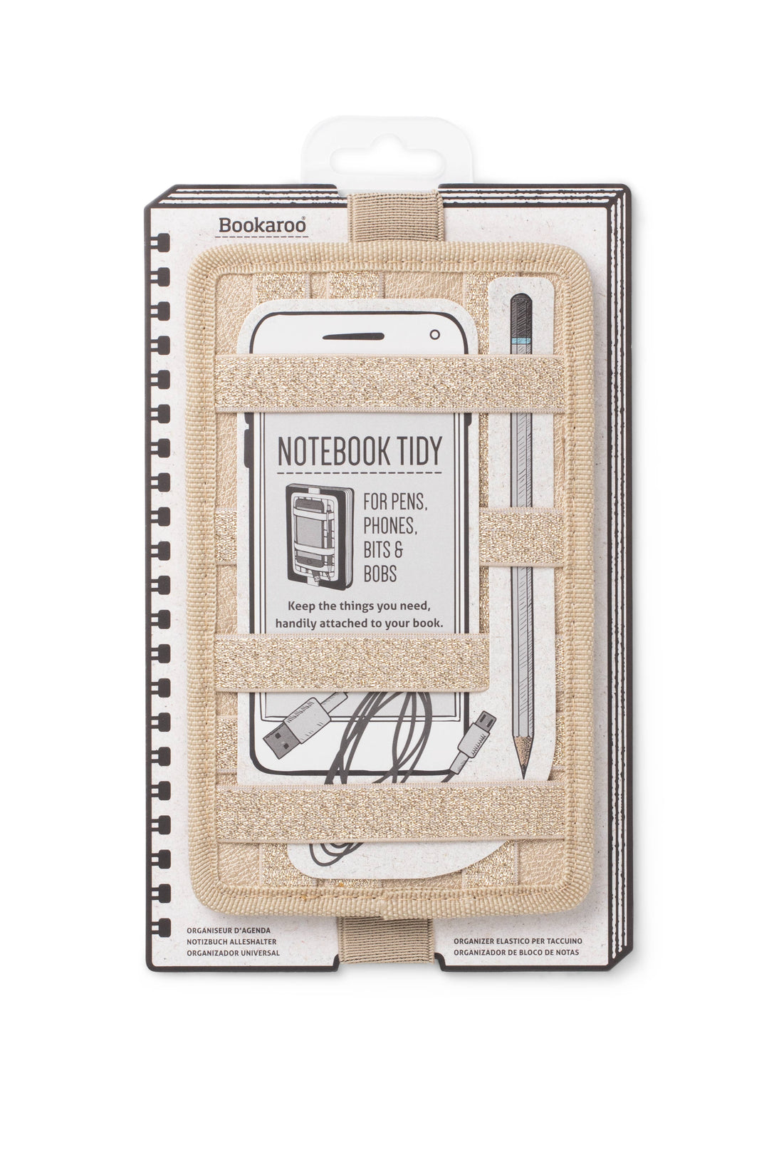 Bookaroo Notebook Tidy: Charcoal