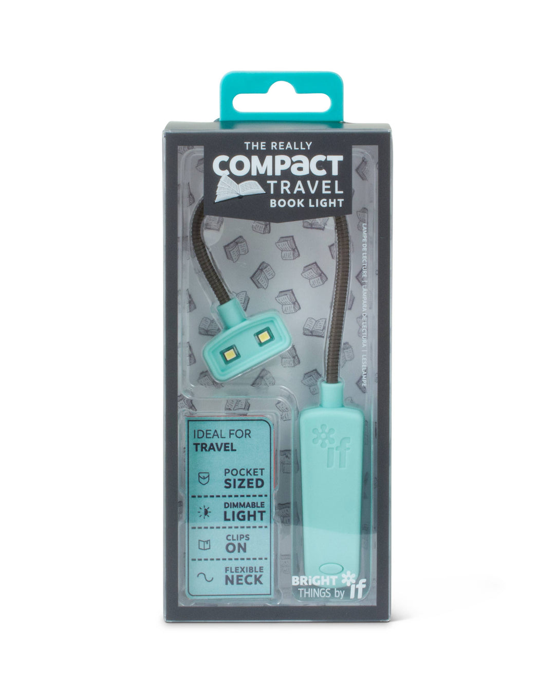 The Really Compact Travel Book Light: Light Turquoise