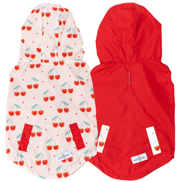 The Cheery Cherries Reversible Raincoat: X-Large