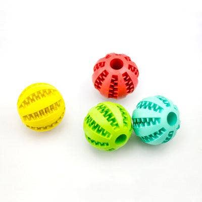 Minty Munch-N-Play Rubber Feeding Ball: 7Cm Red