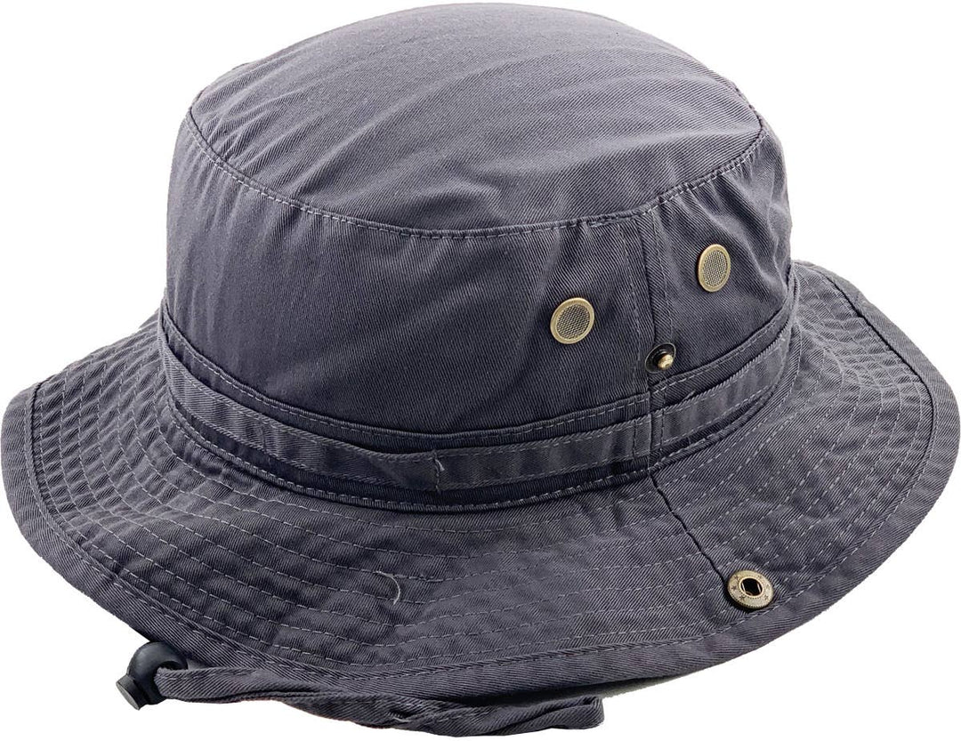 Solid Boonie Hat With String (Fitted): L/XL / KHK