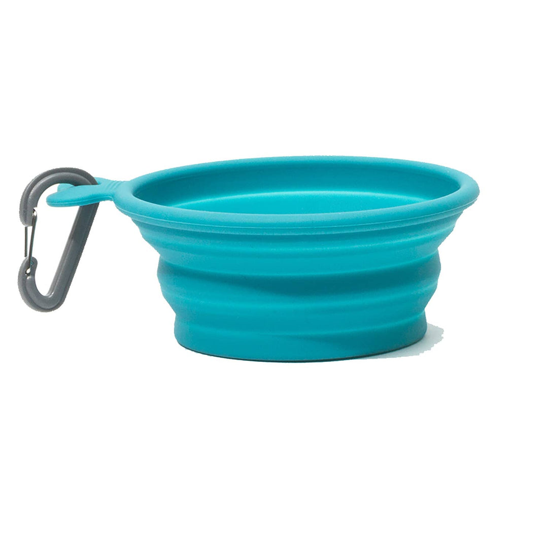 Messy Mutts Silicone Collapsible Bowl Blue