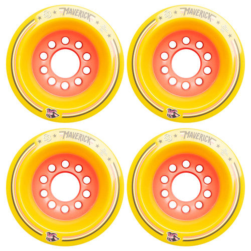 88 Wheels Maveric 80mm 76a, Yellow/Pink