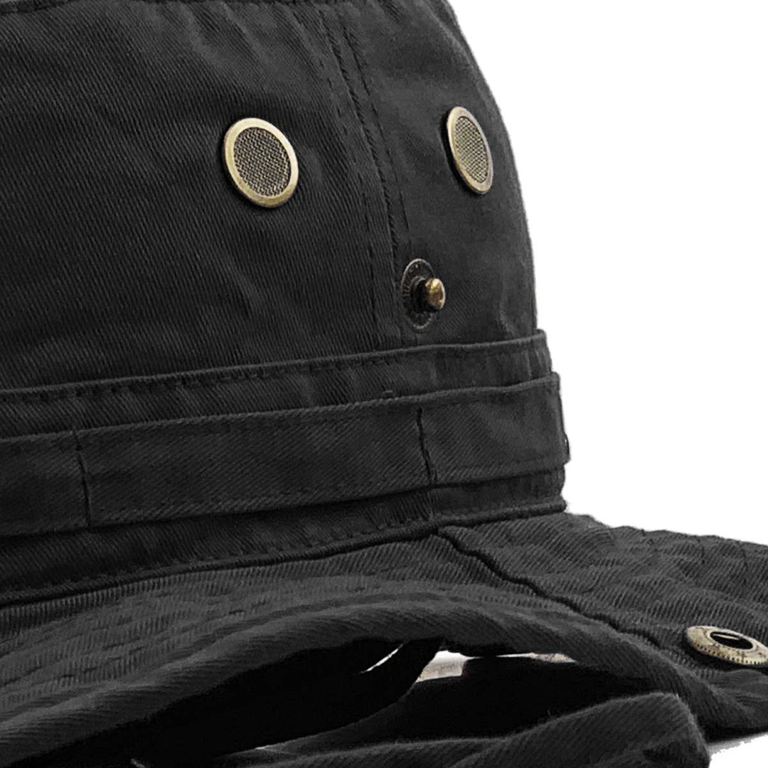 Solid Boonie Hat With String (Fitted): L/XL / KHK