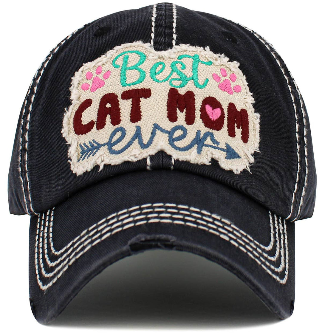 Best Cat Mom Ever Vintage Ballcap
: HPK