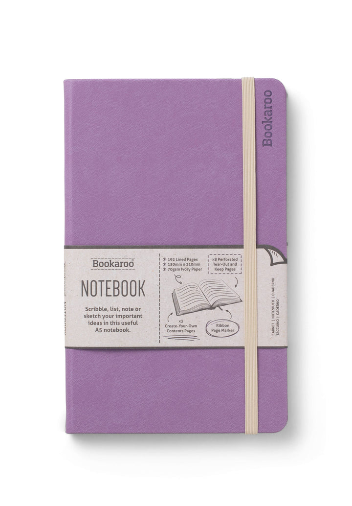 Bookaroo A5 Notebook: Purple