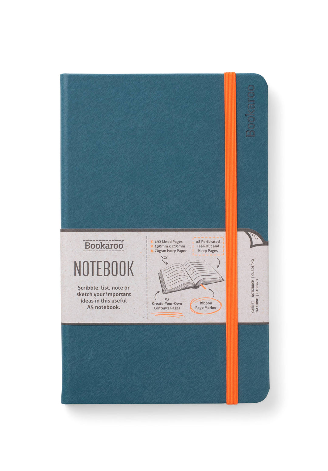 Bookaroo A5 Notebook: Turquoise