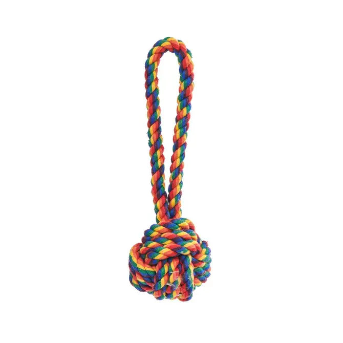 Celtic Knot Dog Rope Toy - (3" Small) - Multiple Colors: Aqua