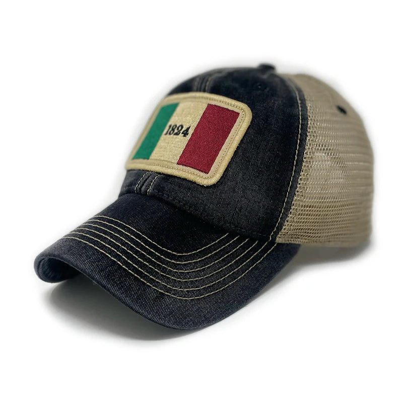 Alamo 1824 Flag Patch Trucker Hat