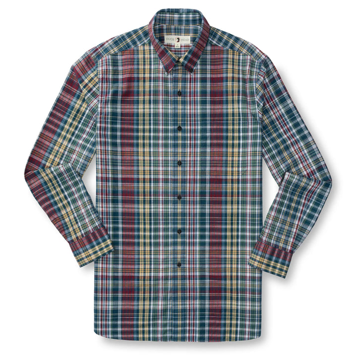 M's LS Cotton Slub Reid Plaid Shirt