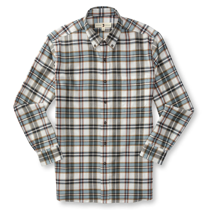 M's LS Cotton Flannel Russin Plaid Shirt