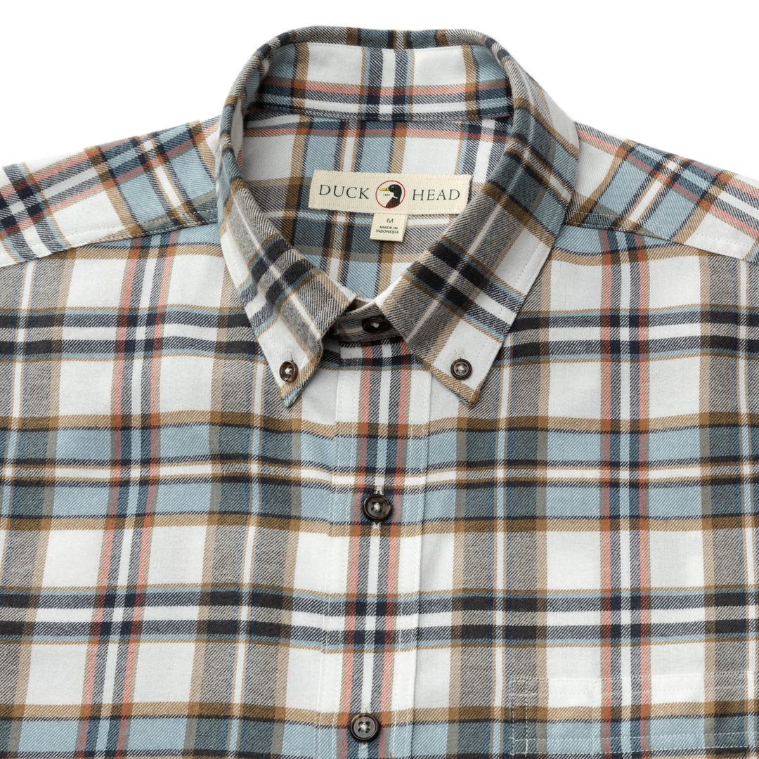 M's LS Cotton Flannel Russin Plaid Shirt