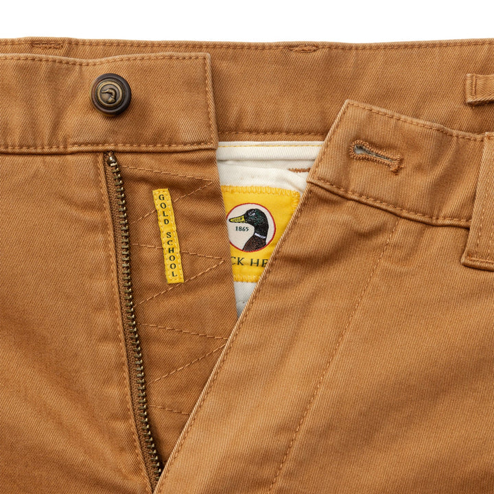 M's Classic Fit Brushed Back Gold School Chino