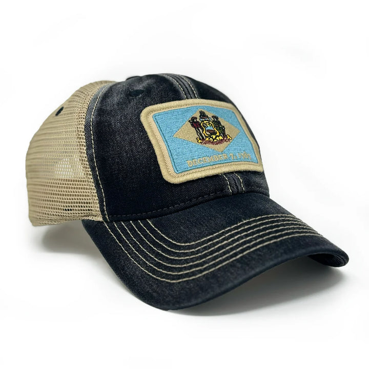 Delaware Flag Patch Trucker Hat