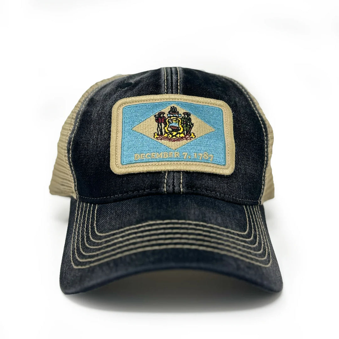 Delaware Flag Patch Trucker Hat