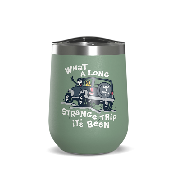 Jake & Rocket Strange Trip 12oz Stainless Steel Wine Tumbler