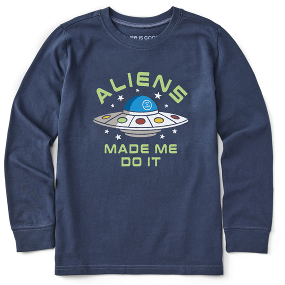 Ks L/S Crusher Tee Aliens Made Me Do It