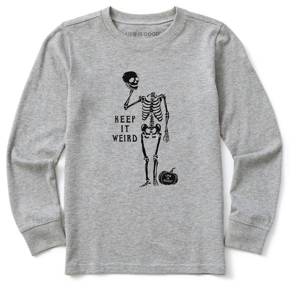 K's L/S Keep it Weird Skeleton Crusher Tee